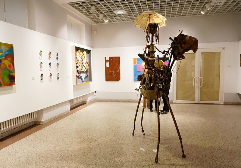 Pavel Ehrlich from Frappant e.V. at Exhibition in Altonaer Museum, Hamburg